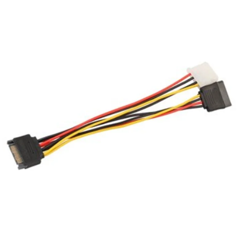 High-Quality SATA 15pin Power Supply to and IDE 4pin Splitter Cables for Motherboards Hard Drives | Компьютеры и офис