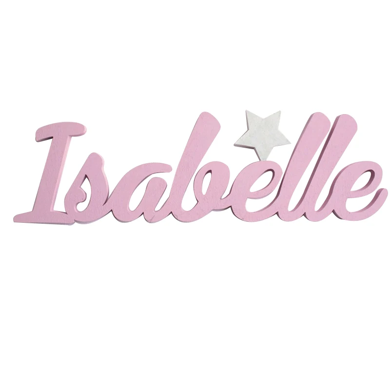 Скидка Деревянный знак с именем мальчика или девочки со светящимися в темноте звездами, Детские именные знаки, детский Знак, декоративные знаки дл...