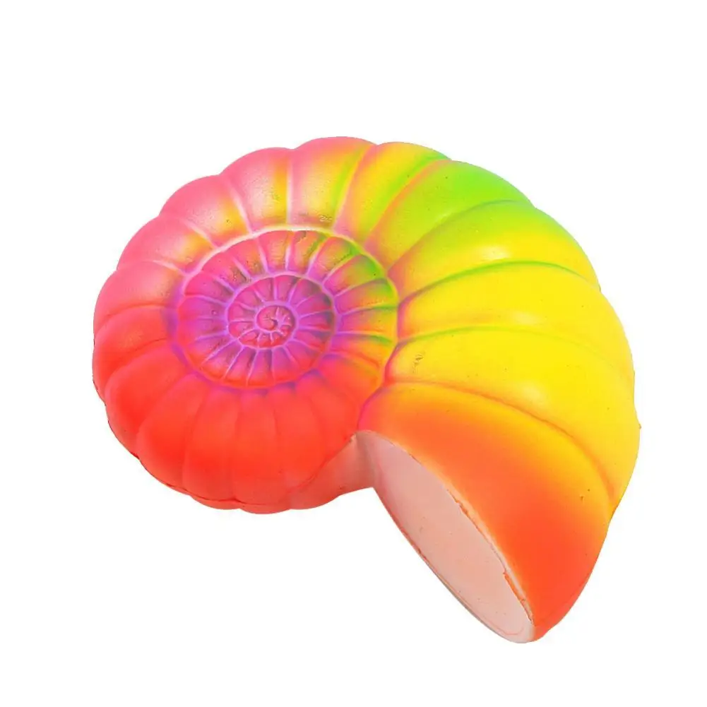 

Радужная пляжная ракушка очень медленно восстанавливающая форму мягкая сжимаемая детская игрушка сжимаемая снятие стресса ручной фиджет ...