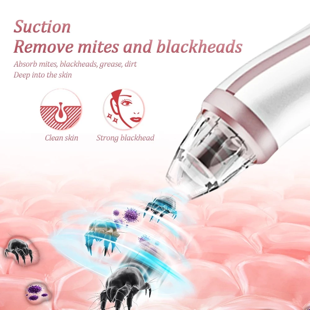 

Electric Blackhead Remover Vacuum Suction Facial Pore Cleaner Acne Pimple Black Spot Exfoliating Beauty Skin Care Tools
