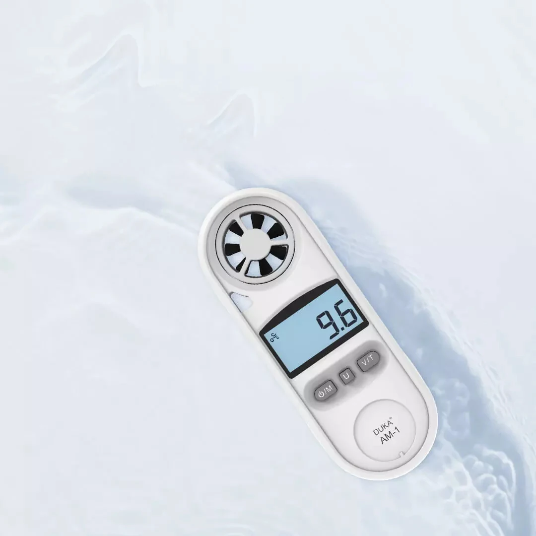 

DUKA Digital Anemometer Wind Measuring Instrument Finger-sized can measure wind speed and temperature at the same time Xiaomi