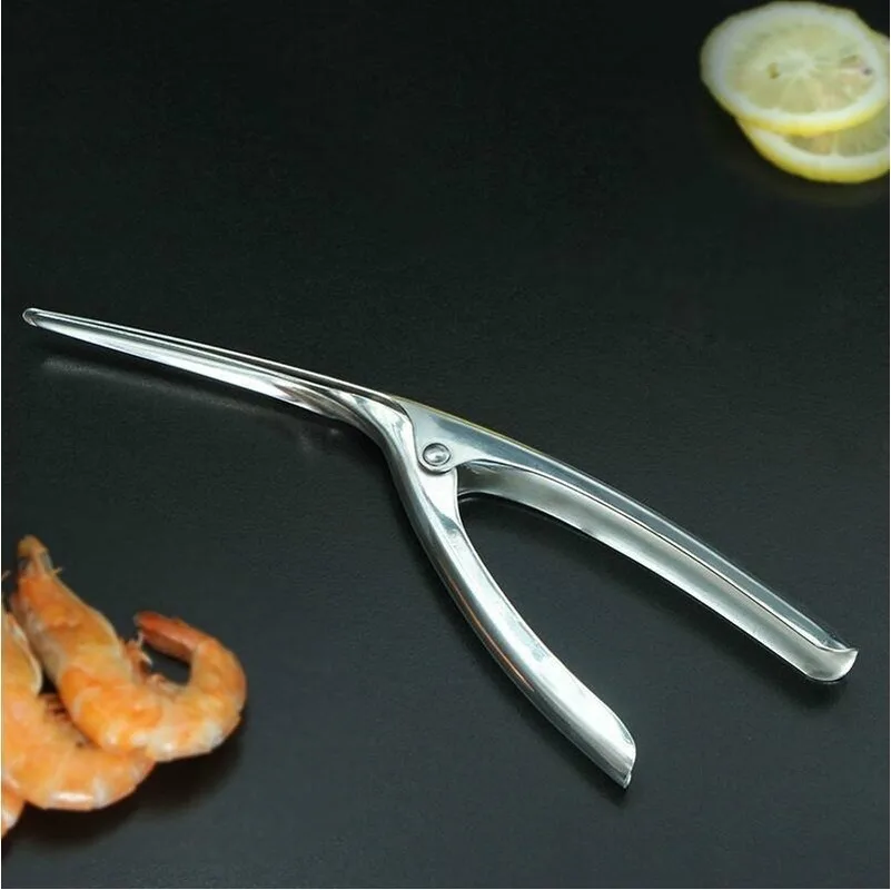 Нержавеющая сталь острый рот очищенные креветки Раки быстрый инструмент для