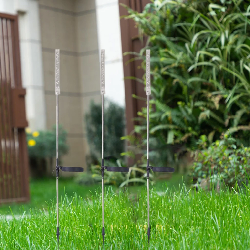 

3pcs Outdoor Solar Powered Reed Lamp Frosted Stick Garden Stake Landscape Light Waterproof Patio Family Gifts Decoration