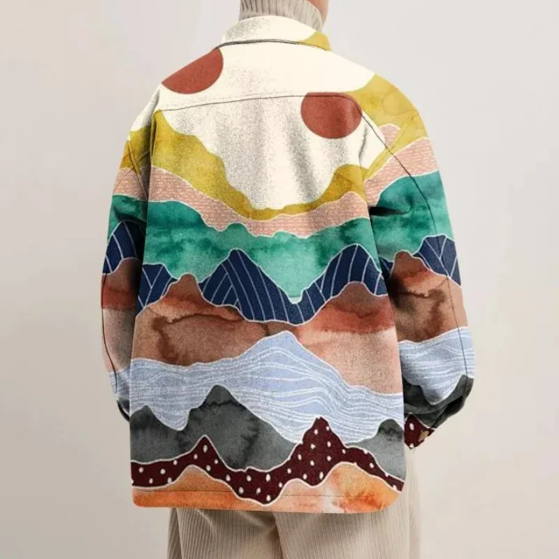 Мужская повседневная куртка свободная рубашка топы для молодежи модная мужская