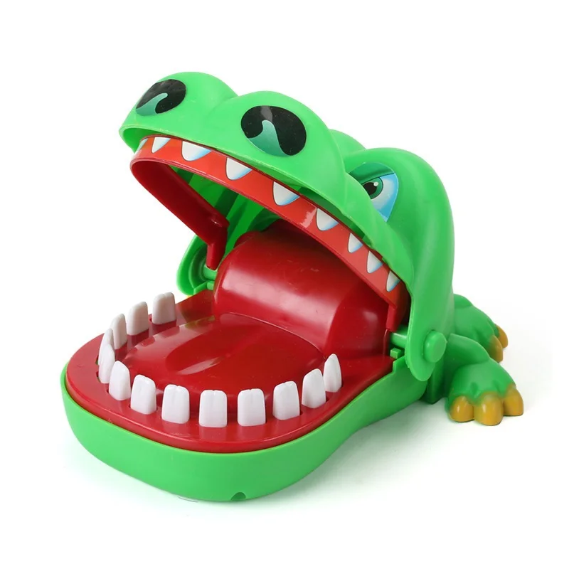 

Creative Novelty Toys Cartoon Dinosaur Alligator Shape Push Tooth Biting Finger Game Funny Party Interactive Toy