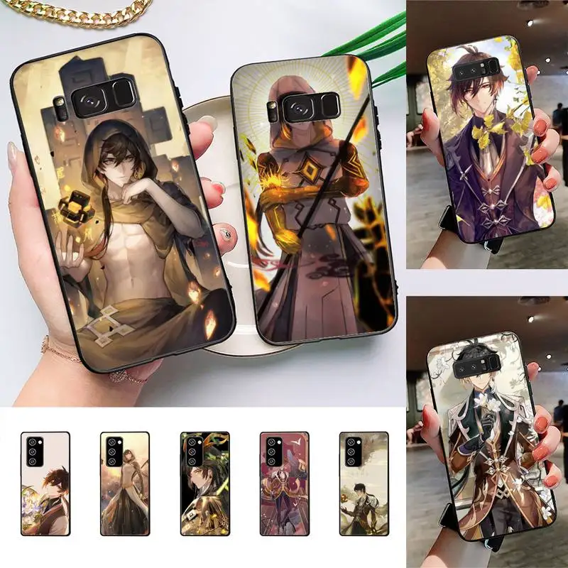 

Genshin impact zhongli Phone Case For Samsung Galaxy Note10Pro Note20ultra cover for note20 note10lite M30S Back Coque