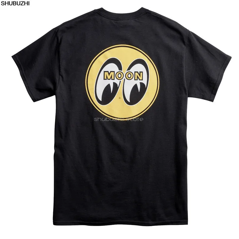 Мужская футболка с логотипом Mooneyes Moon черная хлопковая Футболка TM066B Модный