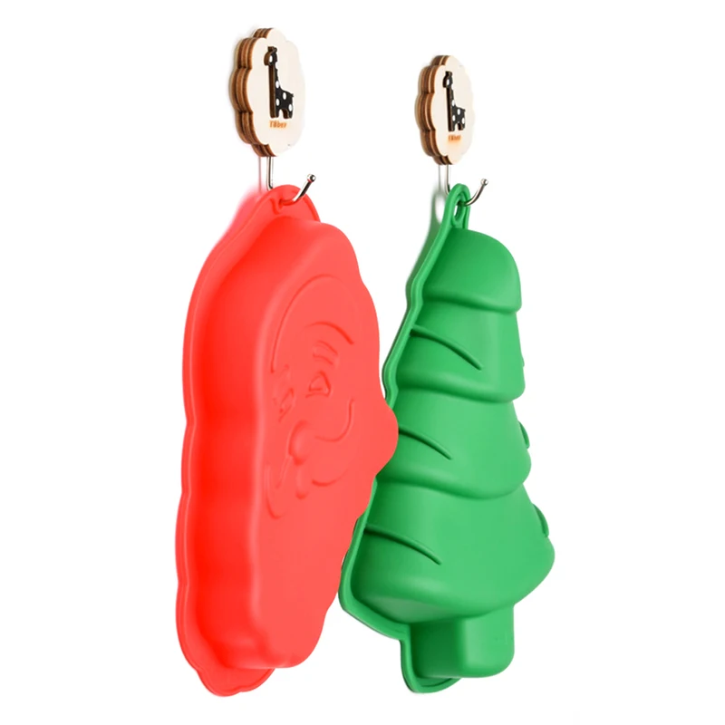 Силиконовая форма для выпечки рождественской елки Санта Клауса 131 | Дом и сад