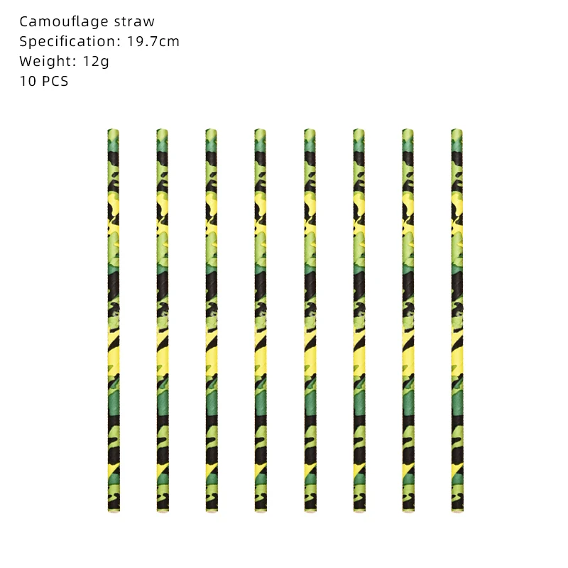 Военная камуфляжная одноразовая посуда флаг торта армия CS Wargame украшение для