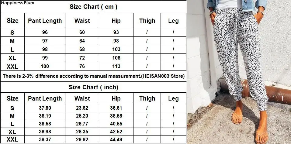 

Joggers Women Leopard Print Casual Pants Wide Leg Sweatpants Femen Trousers Plus Size Mid Waist Pants New Hot