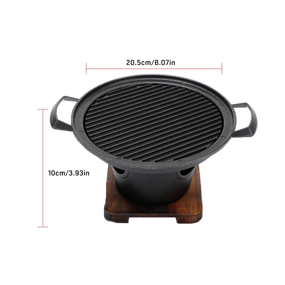 

Korean Charcoal Barbecue Grill Stainless Steel Non-Stick Barbecue Tray BBQ Grills Portable Barbecue Stove Baking Accessories