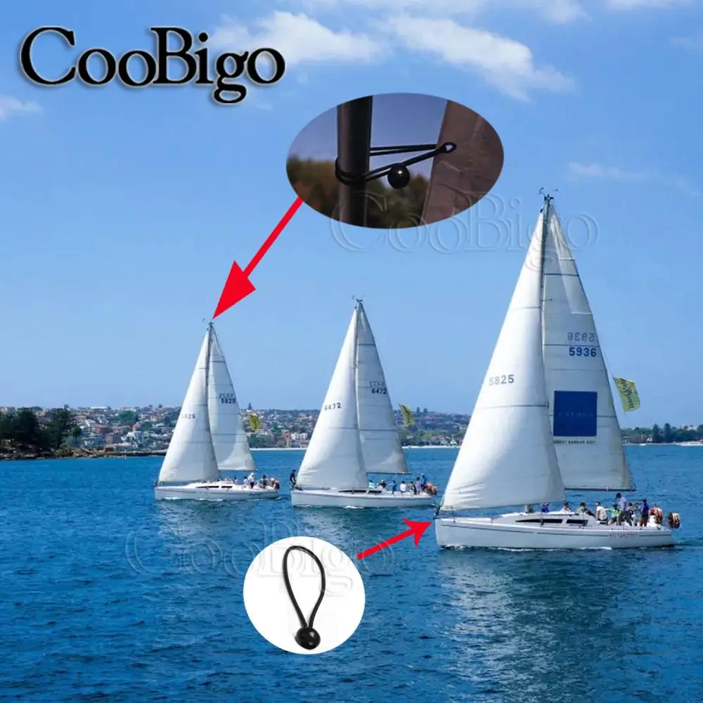 12 шт. Банджи шнур шарик брезент брезентовые стяжки для флагштока эластичный