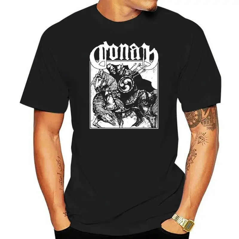 

Conan 'Horseback Battle Hammer' T-Shirt - NEW & OFFICIAL! Tops wholesale Tee custom Environtal printed Tshirt cheap wholesale