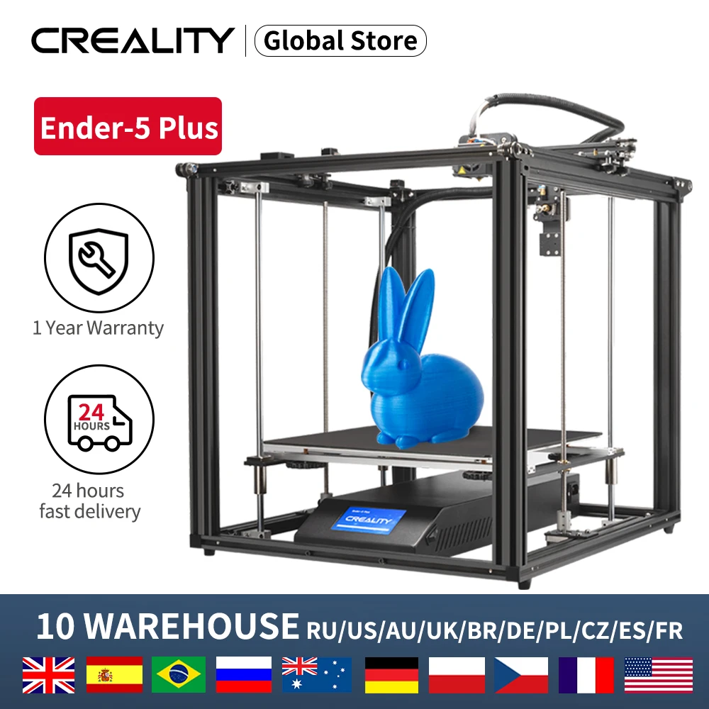 Большая печать CREALITY 3D Ender-5Plus принтер Dual Z-Axis Фирменная мощность с BL сенсорным