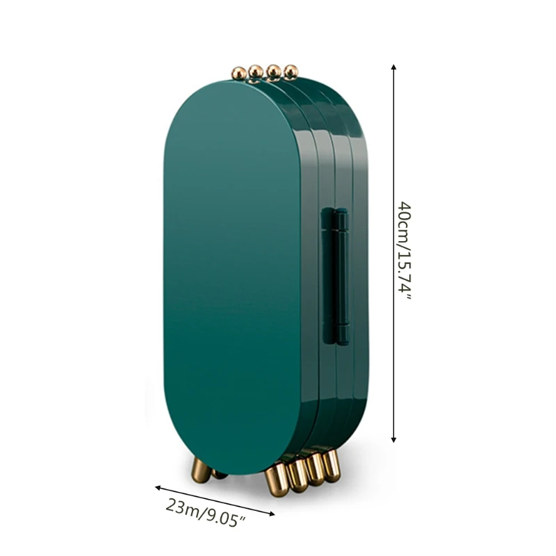 

Luxury Jewelry Display Rack Storage Case Necklaces Foldable Mirror Organizer wholesales