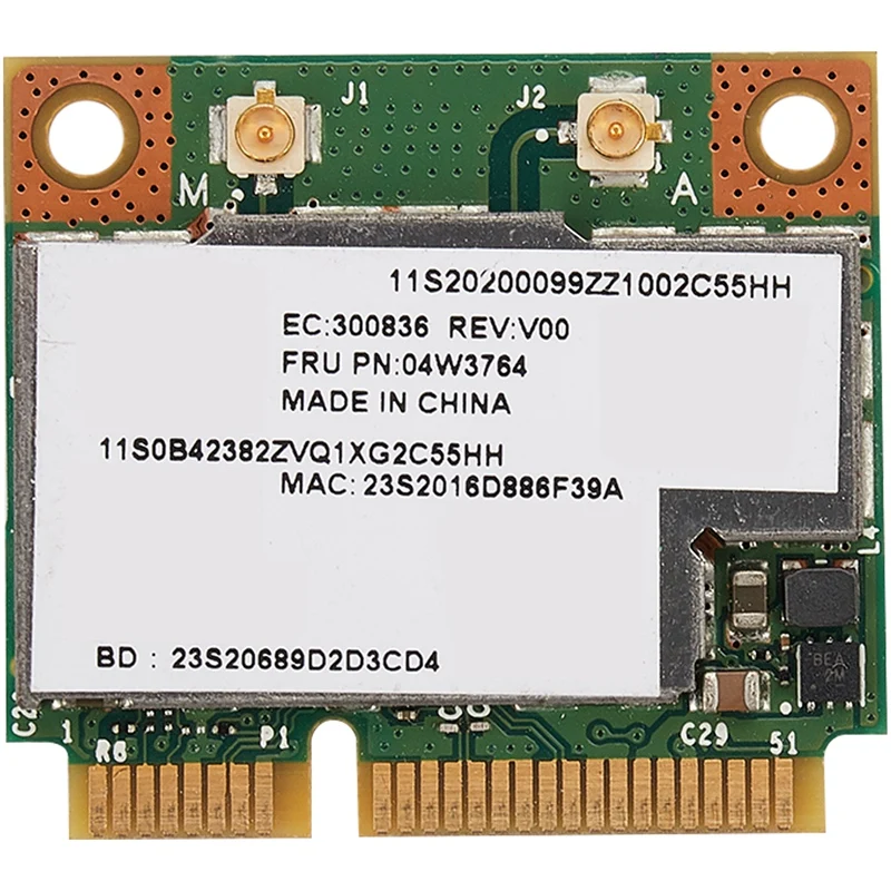Беспроводная мини-карта PCI-E BCM943228HMB 04W3764 Wi-Fi Bluetooth 4 0 компактная для Lenovo E130 E135 E330 E335