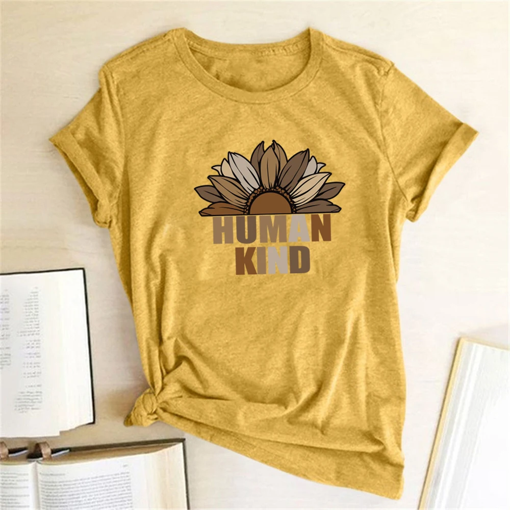 

Футболка женская летняя с принтом в виде подсолнуха