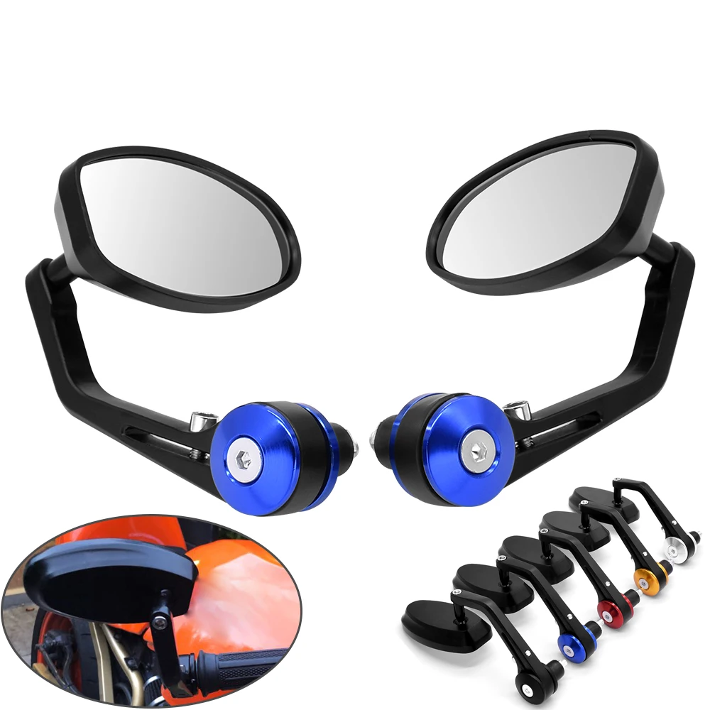 7/8 &quotмотоцикл боковое зеркало Ручка Бар Конец CNC алюминиевое заднего вида для BMW