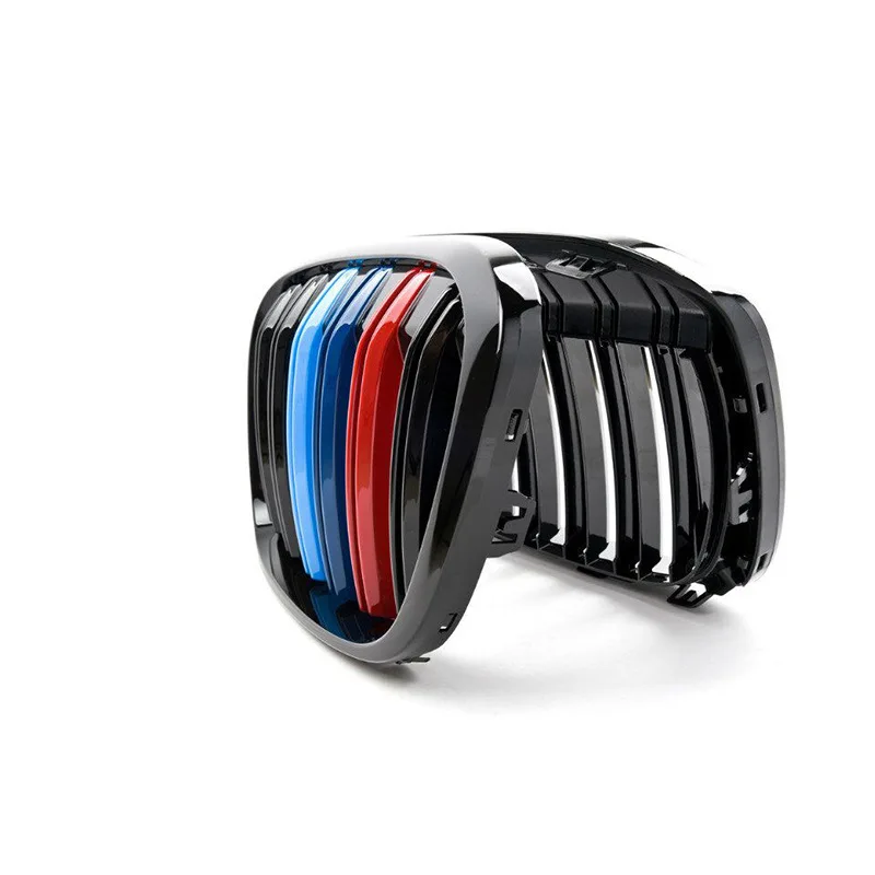 Пара двойных планок передний бампер решетка радиатора для BMW X1 F48 F49 2015 2019