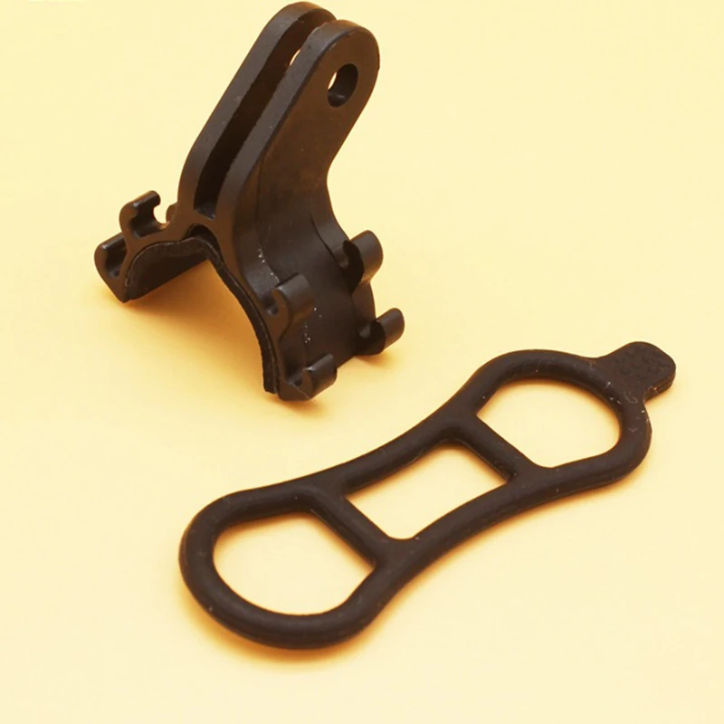 

Bicycle Flashlight Bracket Stopwatch Clip Extension Mount Holder For Motion Camera Adjustable Silicone Strap