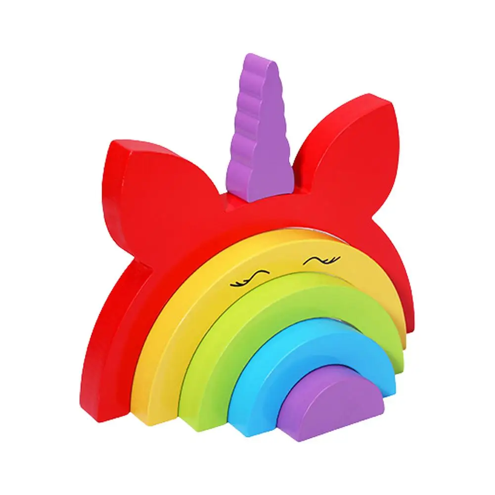 

Rainbow Stacker Safe Secure And Smooth Learning Wooden Blocks Toy Wooden Rainbow Stacking Boy For Kids More Than One Year Old