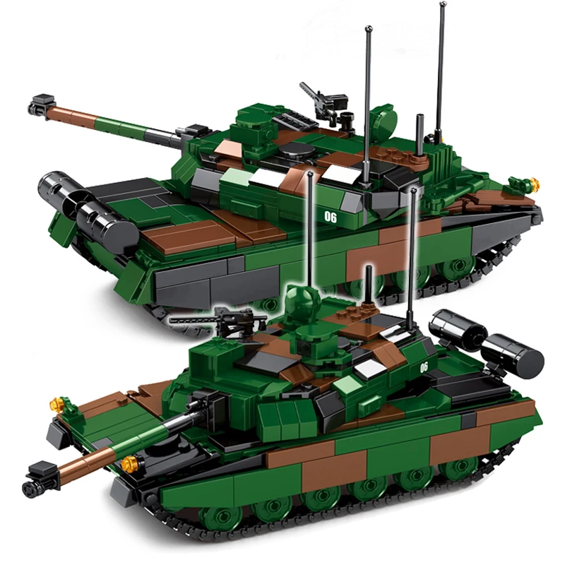 

Mould King 889pcs Leclerc Main Battle Tank Building Blocks Modern Military Bricks Set Model DIY Toys For Children Kids Gifts