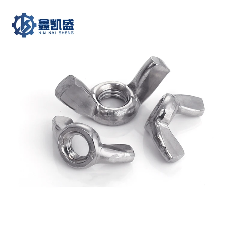 

304 Stainless Steel Butterfly Female Butterfly Yuanbao M3M4M5M6M8M10M12M14M16 Hand Screwed Sheep Horn Butterfly Nut