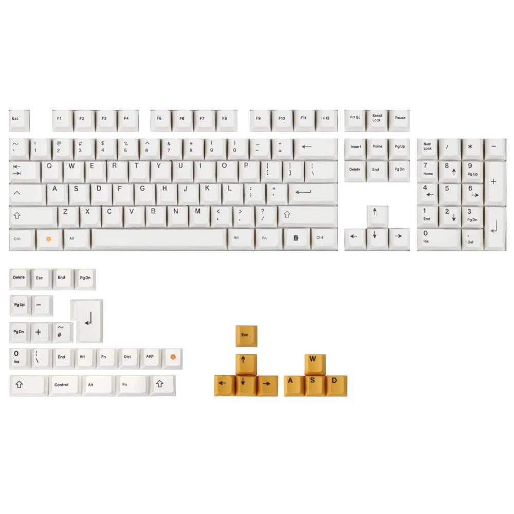 136 Key PBT Keycap Group OEM сводная сублимационная Кепка для 64 68/84/96/87/104 клавишная