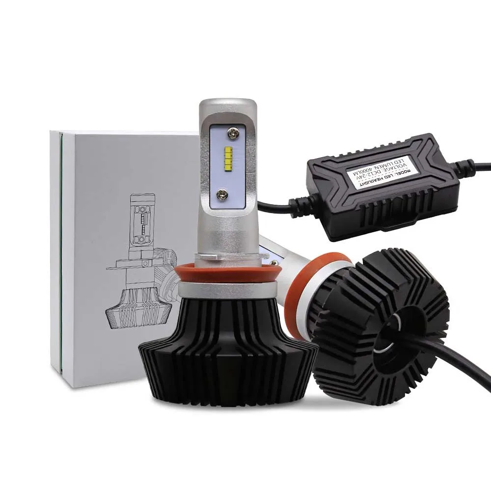 H4 9003 H7 H11 H1 H3 9005 9006 50 Вт 8000LM G7 светодиодный комплект фар авто 7th безвентиляторный 6500