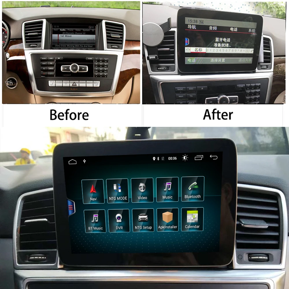 ZJCGO автомобильный мультимедийный плеер стерео GPS Радио Навигация Android экран для