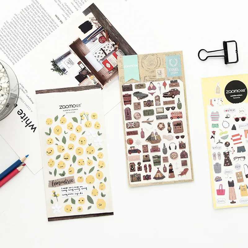 * Милый дневник корейский календарь декоративные наклейки Скрапбукинг японские