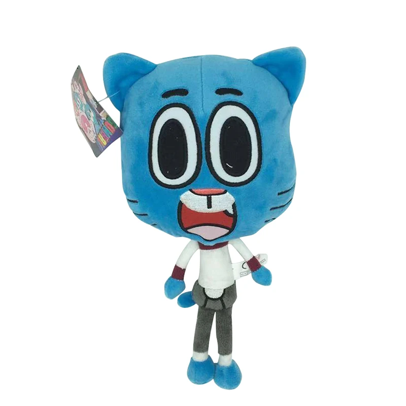 

25cm Cartoon Amazing World Gumball Darwin Anais Plush Doll Cute Cat Bunny Stuffed Toy Baby Birthday Gifts For Girls Boys Kids