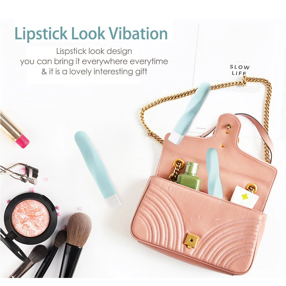 Портативная перезаряжаемая мини губная помада в виде пули вибратор Вибрационный