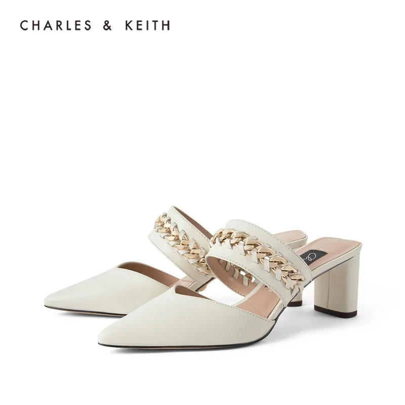 CHARLES＆KEITH Новинка на Весну и Лето2020SL1 60280337Женские босоножки Острый Носок высоком