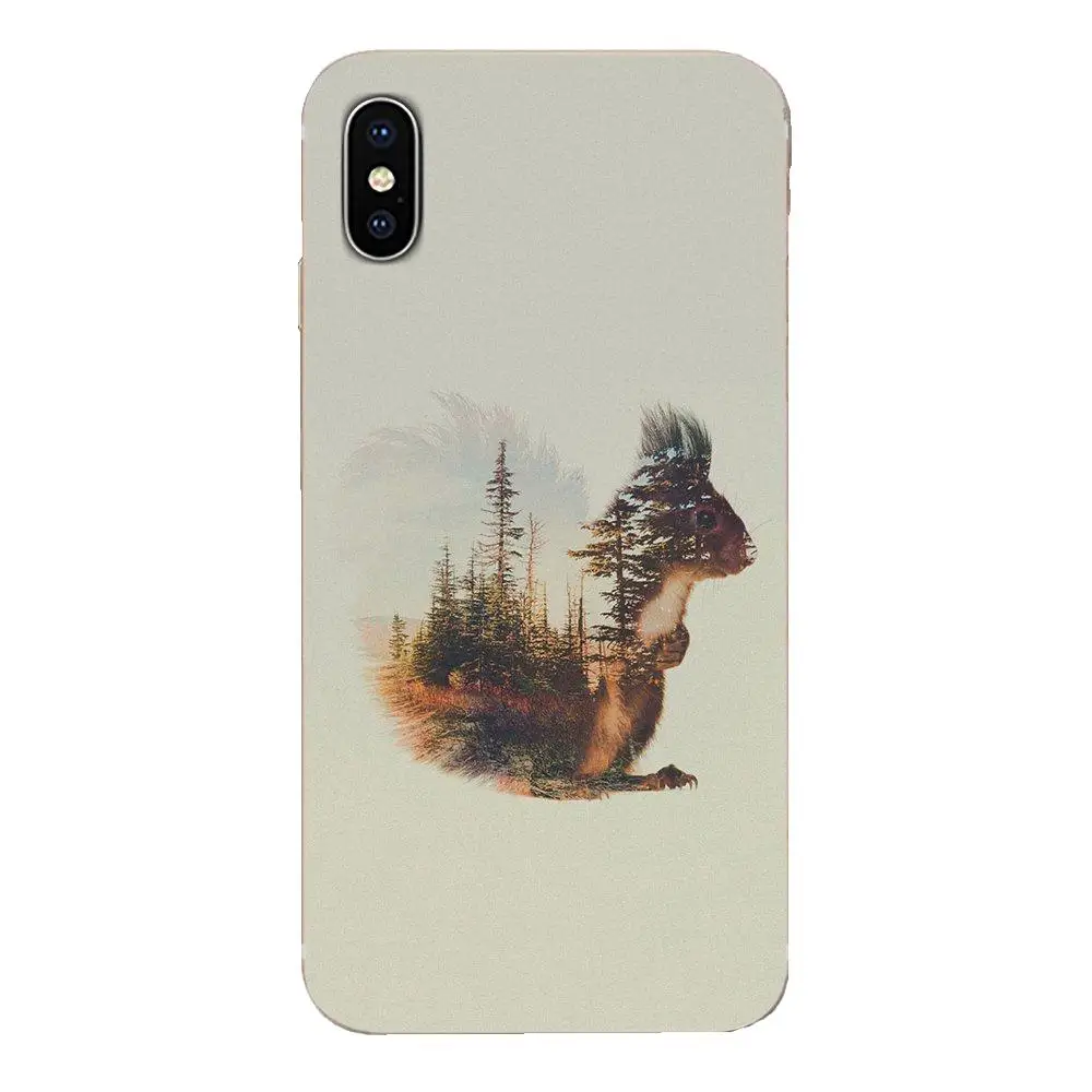 Двойное воздействие животного волчий медведь олень кабана для Samsung Galaxy A51 A71 A81 A90