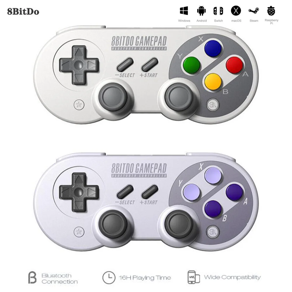8bitdo SF30 Pro Беспроводной Bluetooth геймпад контроллер Switch для