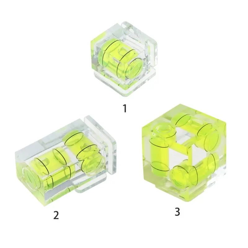 

One/Two/Three-Dimensional Bubble Level For Camera Level Adapter For Cameras Measure Tools 97QD