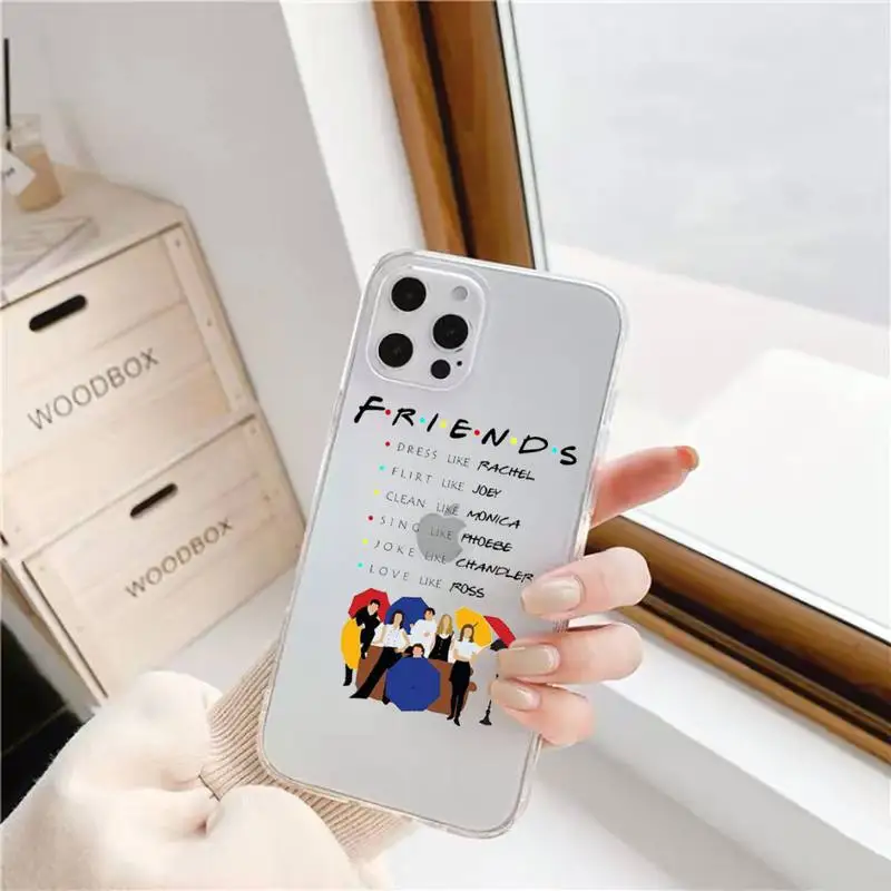 

Friends TV Show Door Phone Case For iphone 12 11 8 7 6s 6 5 5s 5c se plus mini x xs xr pro max Transparent soft