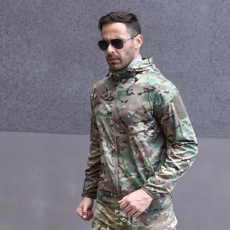 

Winter Tactical Windbreaker Camouflage Set Men Army Waterproof Clothing Suit Army Military Breathable Ultra LightJacket Coats