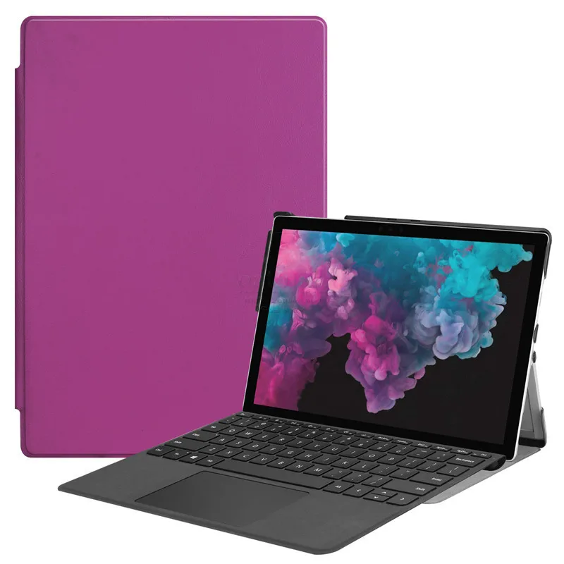 Премиум Магнетическое умное покрытие для microsoft Surface pro 6 чехол для microsoft Surface pro 7/5/4 кожаный чехол подставка для планшета, складываются в три раза, Fundas
