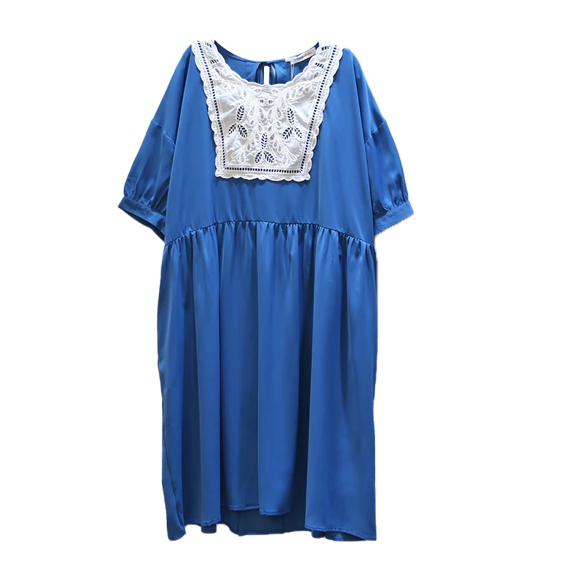 Женское винтажное платье с круглым вырезом EWQ в Корейском стиле короткими