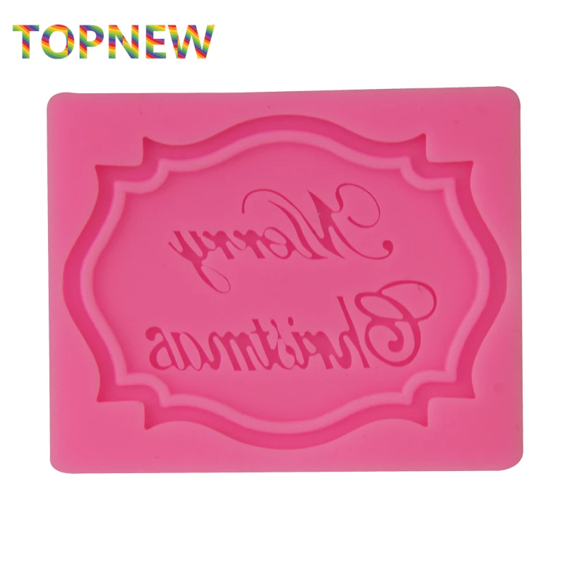 Силиконовые формы для рождественских рам помадки шоколада кекса инструменты