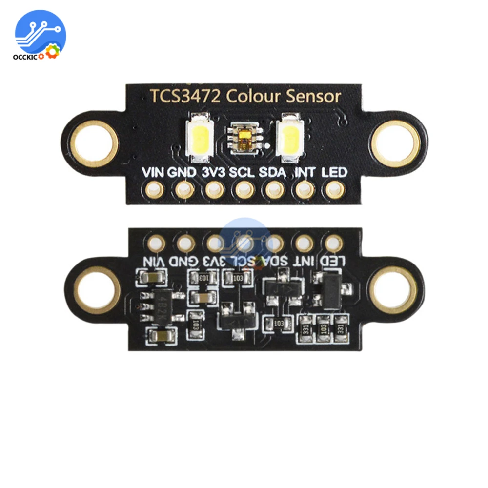 Датчик распознавания цветов TCS34725 модуль датчика ярсветильник RGB IIC для Arduino STM32