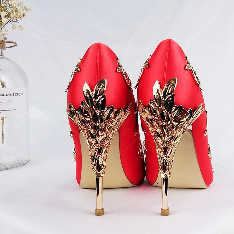 

New Pumps Women Stiletto High Heels Shallow Shoes Ladies Point Toe Fashion Party Bride Wedding Shoes Women zapatos femenino