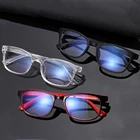 Очки унисекс с защитой от сисветильник, компьютерные очки с квадратными прозрачными линзами, с защитой от сисветильник, для ухода за глазами