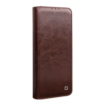 qialino new luxury handmade genuine leather cover for honor v30 ultra thin flip case with card slot for honor view 30 pro