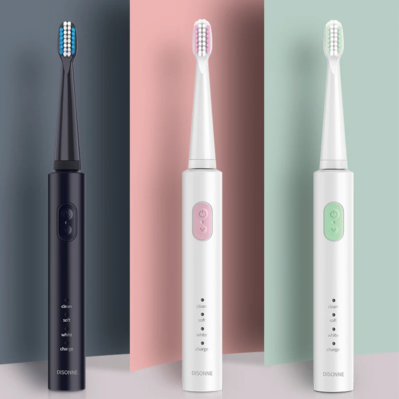 Owerful Ультразвуковая электрическая зубная щетка USB перезаряжаемая для взрослых электронная моющаяся