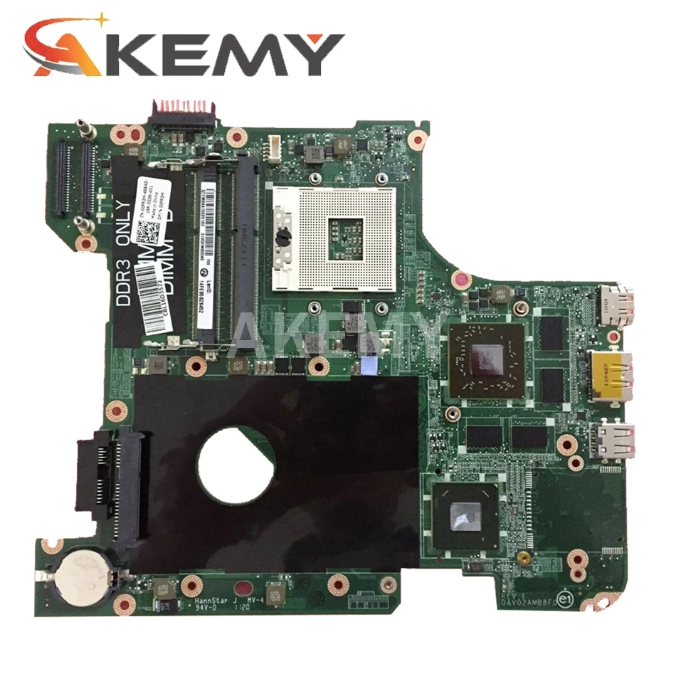 Akemy материнская плата для ноутбука DELL Inspiron 14R N4110 HM67 HD6630M 1 ГБ DAV02AMB8F1 CN 00FR3M 0FR3M