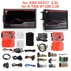 Программатор OBD2 для автомобилейгрузовиков KESS V5.017 EU Red V2.47V2.53 ECM Titanium KTAG V7.020 с 4 светодисветодиодный дами