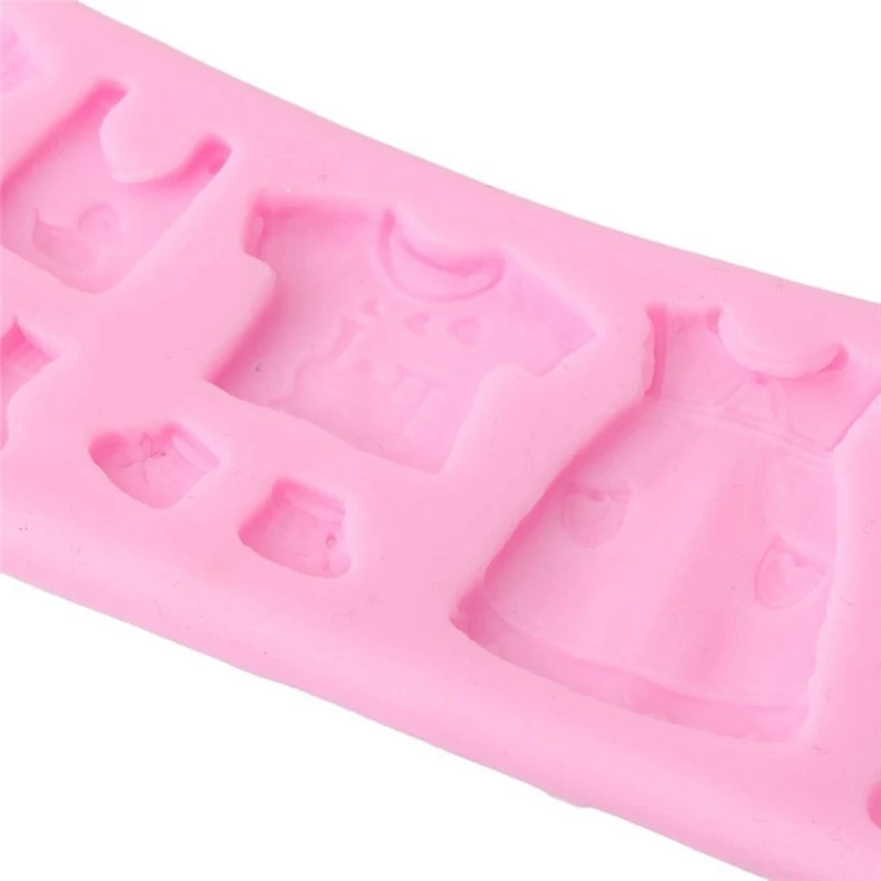 Fashion Cake Mould Chocolate Candy Fondant Baby Shower Topper Silicone Clothes Mold mold | Дом и сад